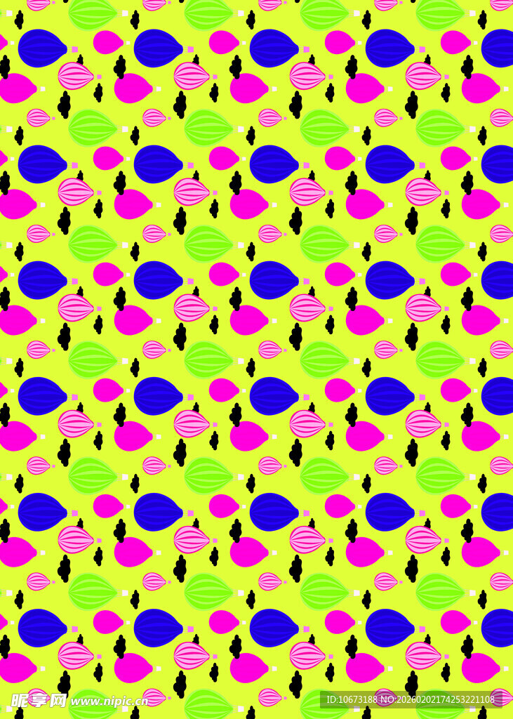 多彩鱼形图案背景设计