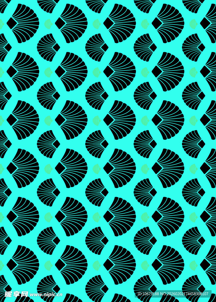 蓝绿色豹纹图案纹理