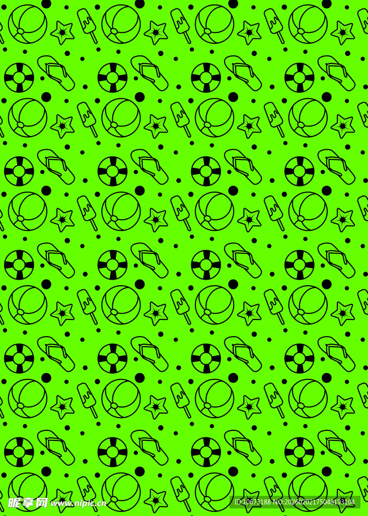 绿色几何图案无缝背景