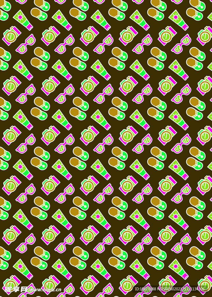 多彩几何图案纹理背景