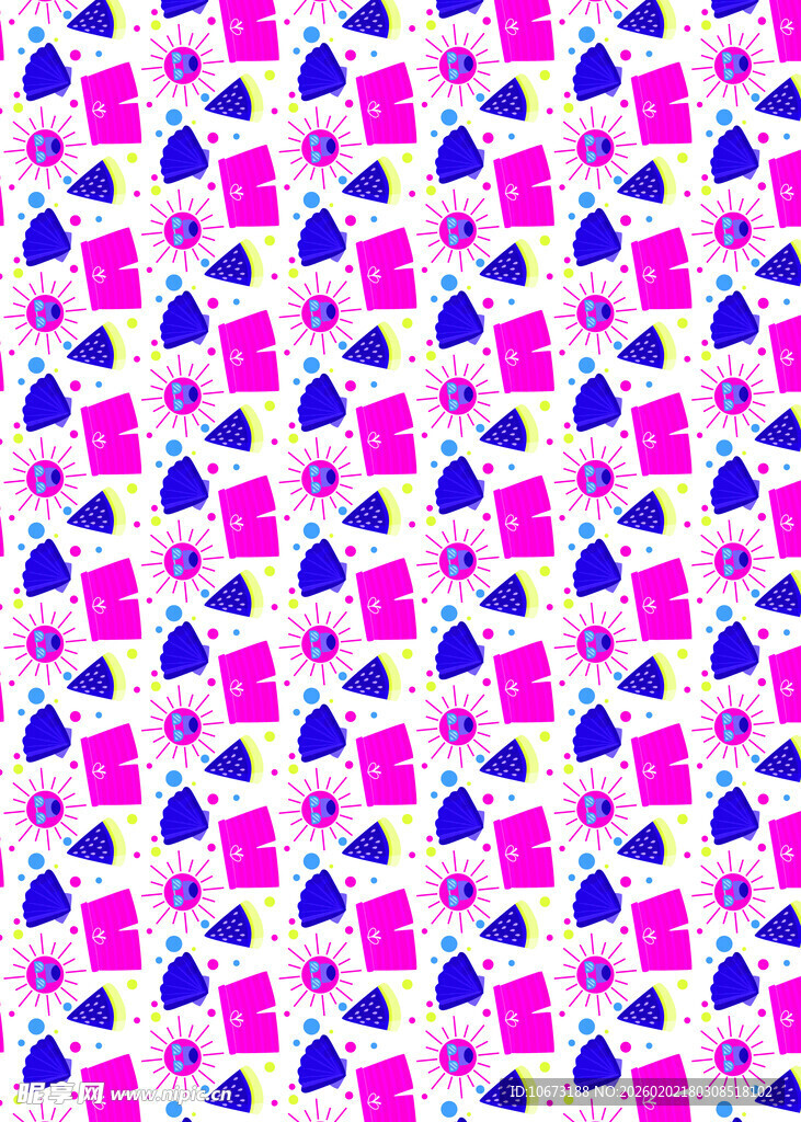 几何图案彩色背景纹理