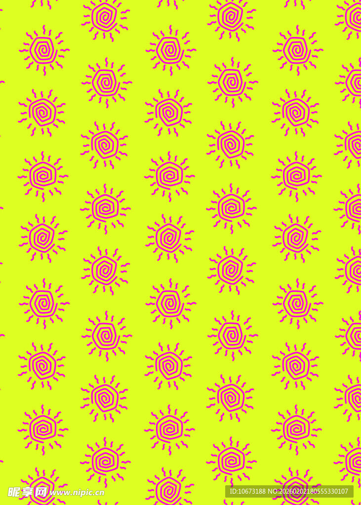 黄色底粉色花朵图案背景