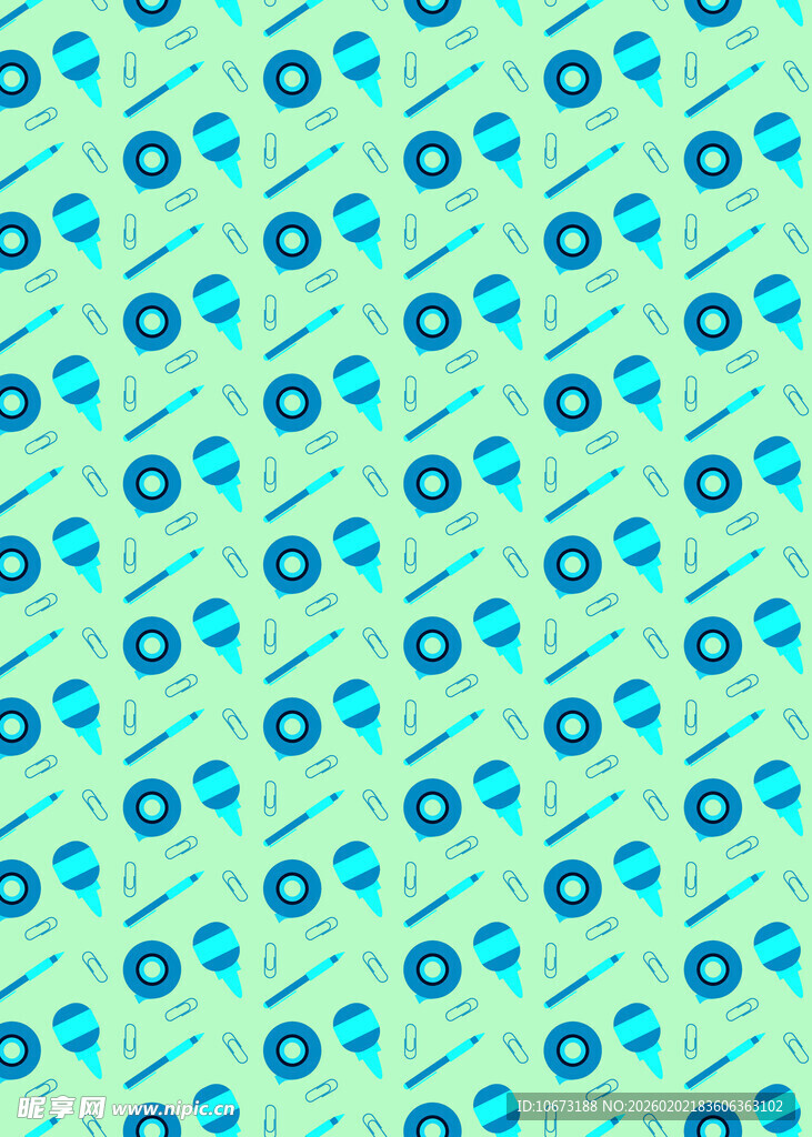 蓝绿相间几何图案背景