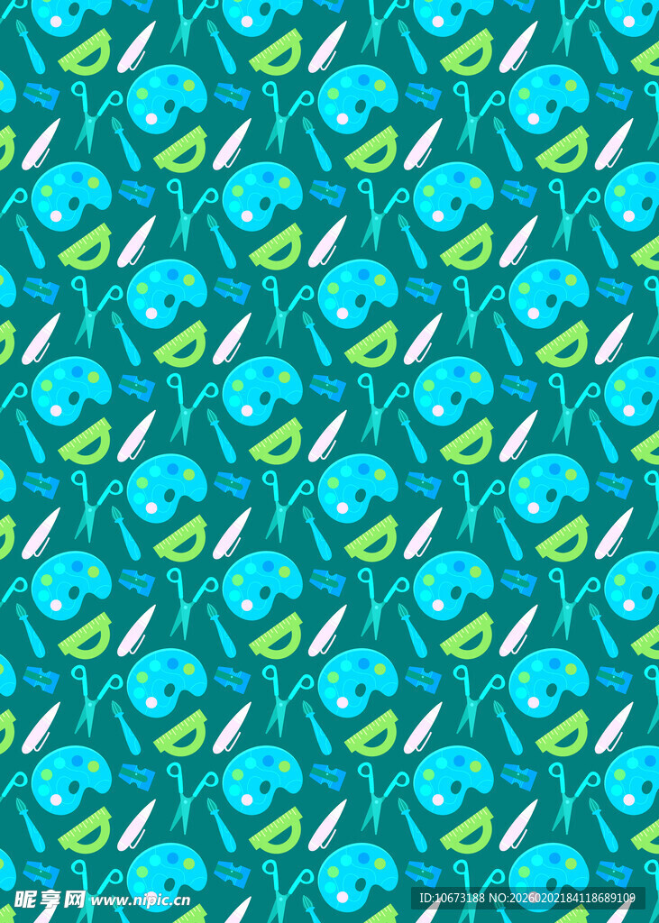 蓝绿相间的几何图案纹理