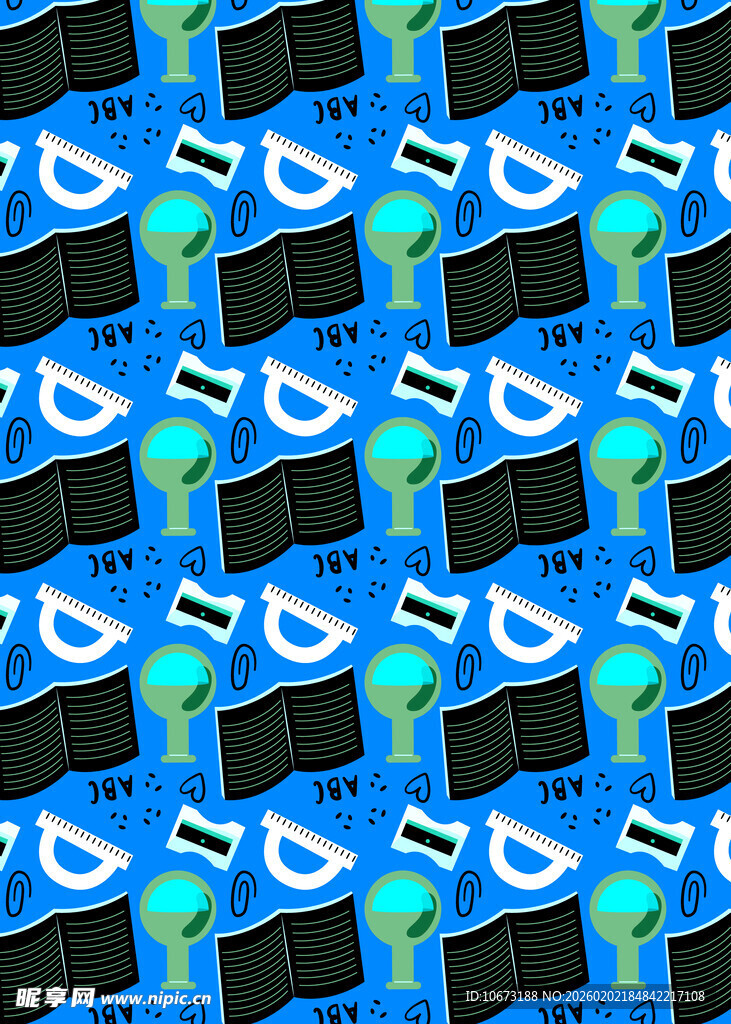 蓝色科技风图案背景设计