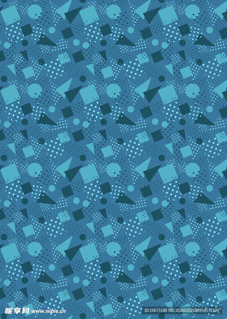 蓝绿色几何图案背景纹理