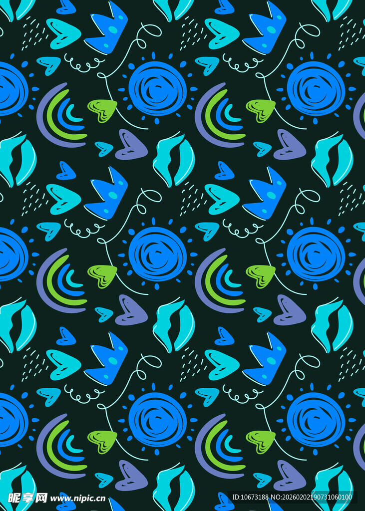 多彩抽象几何图案背景