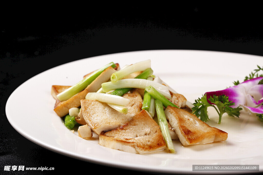 小葱煎豆腐