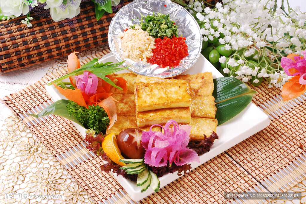香煎豆腐 