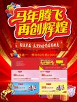 马年腾飞 再创辉煌促销海报