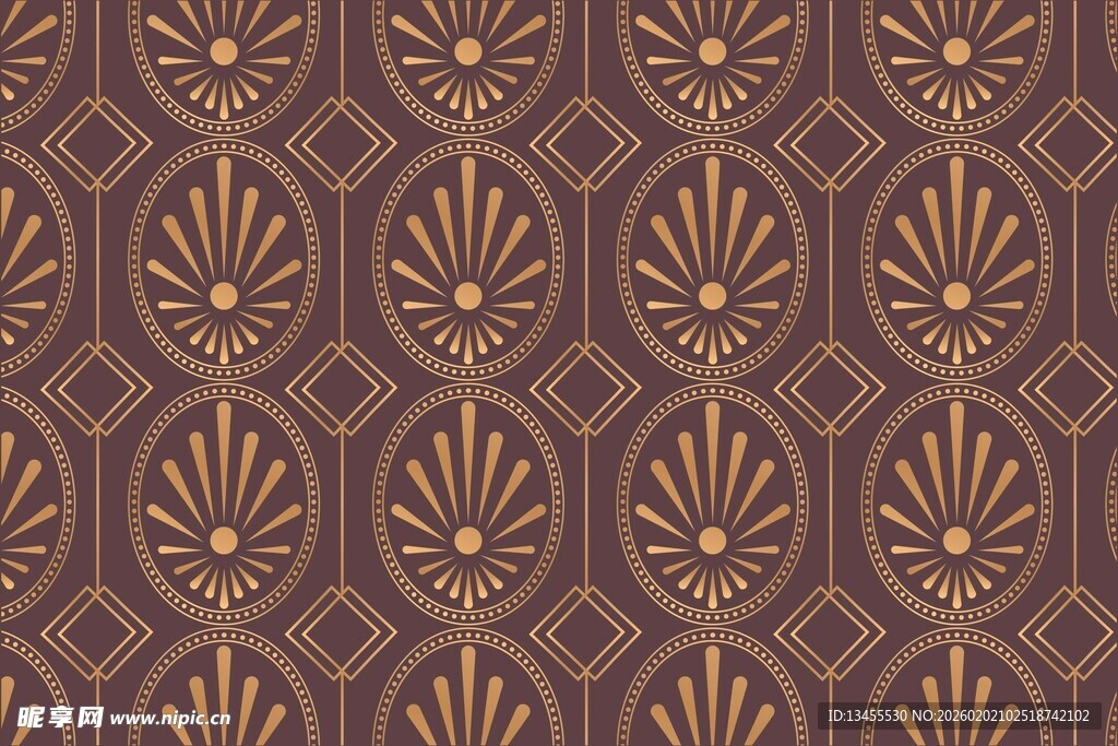 复古几何花纹图案背景