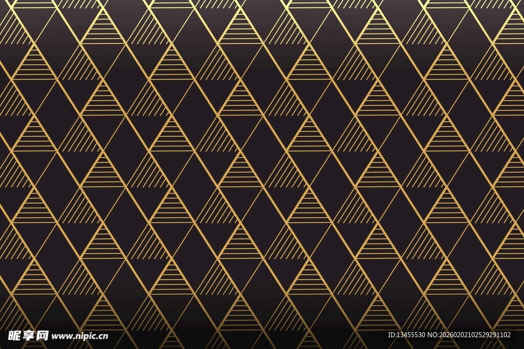 黑金菱形几何纹理背景