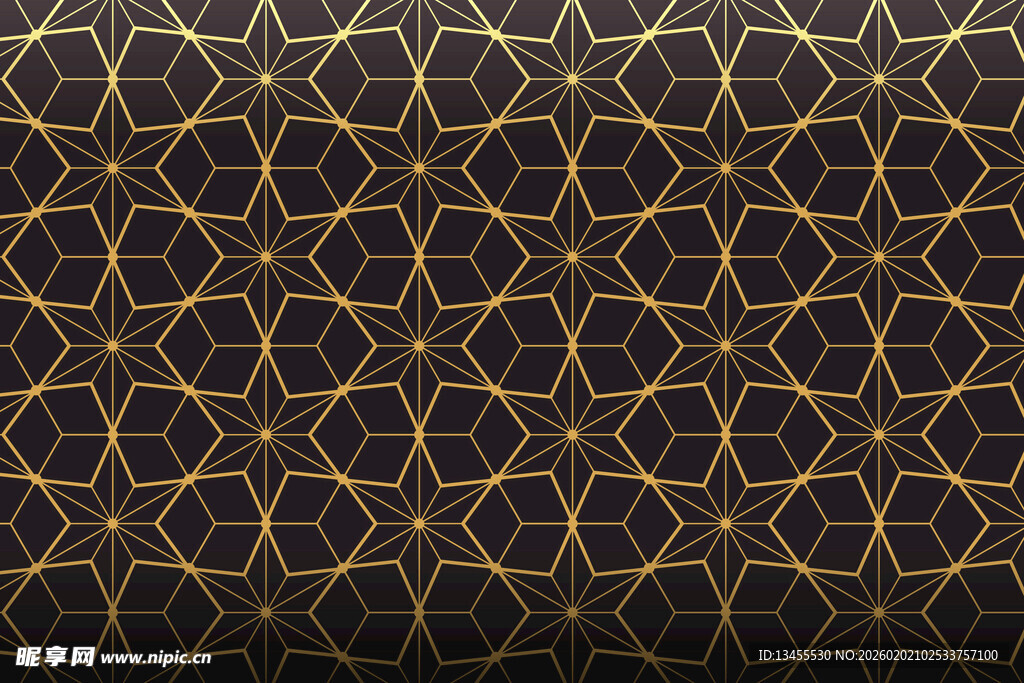 黑金几何花纹背景图案