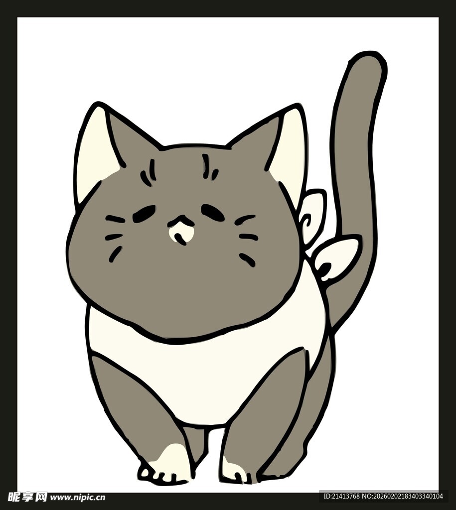 可爱猫咪卡通形象