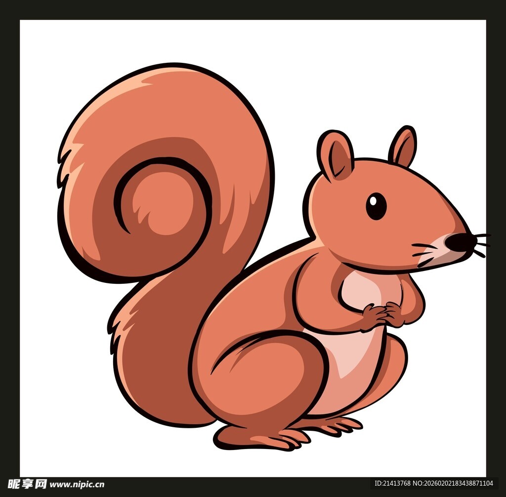 可爱卡通松鼠形象