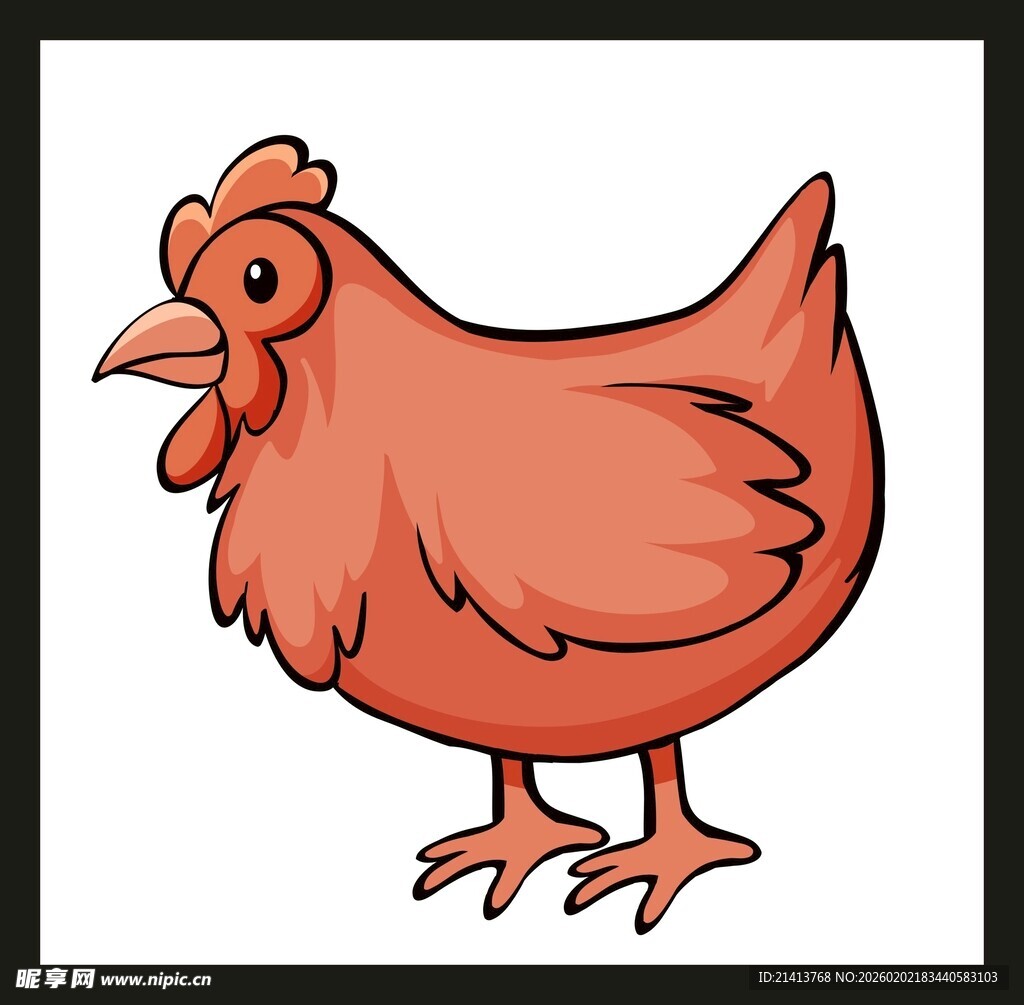 卡通母鸡形象