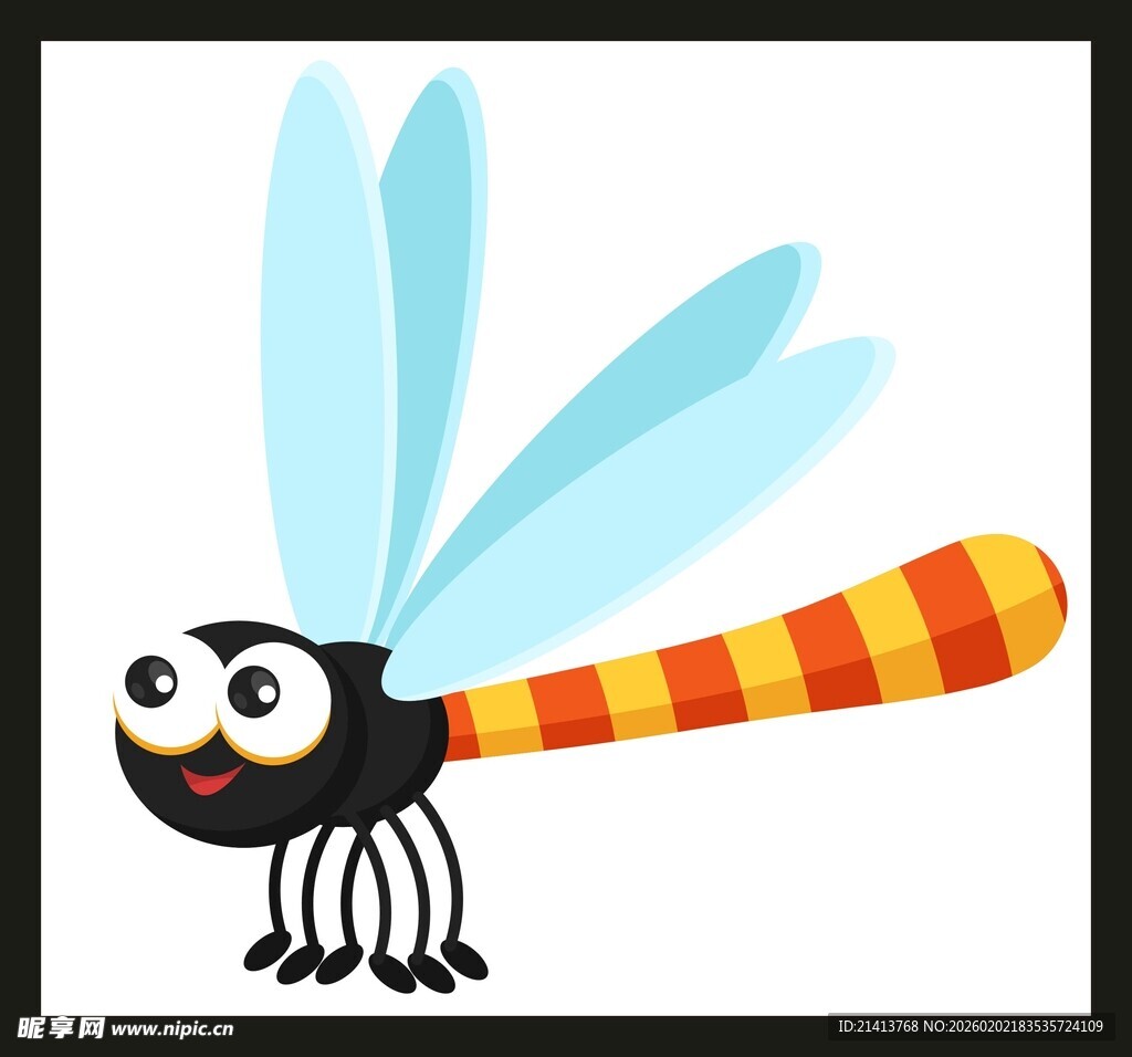 可爱卡通蜻蜓形象