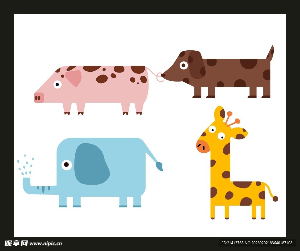 可爱动物卡通形象集合