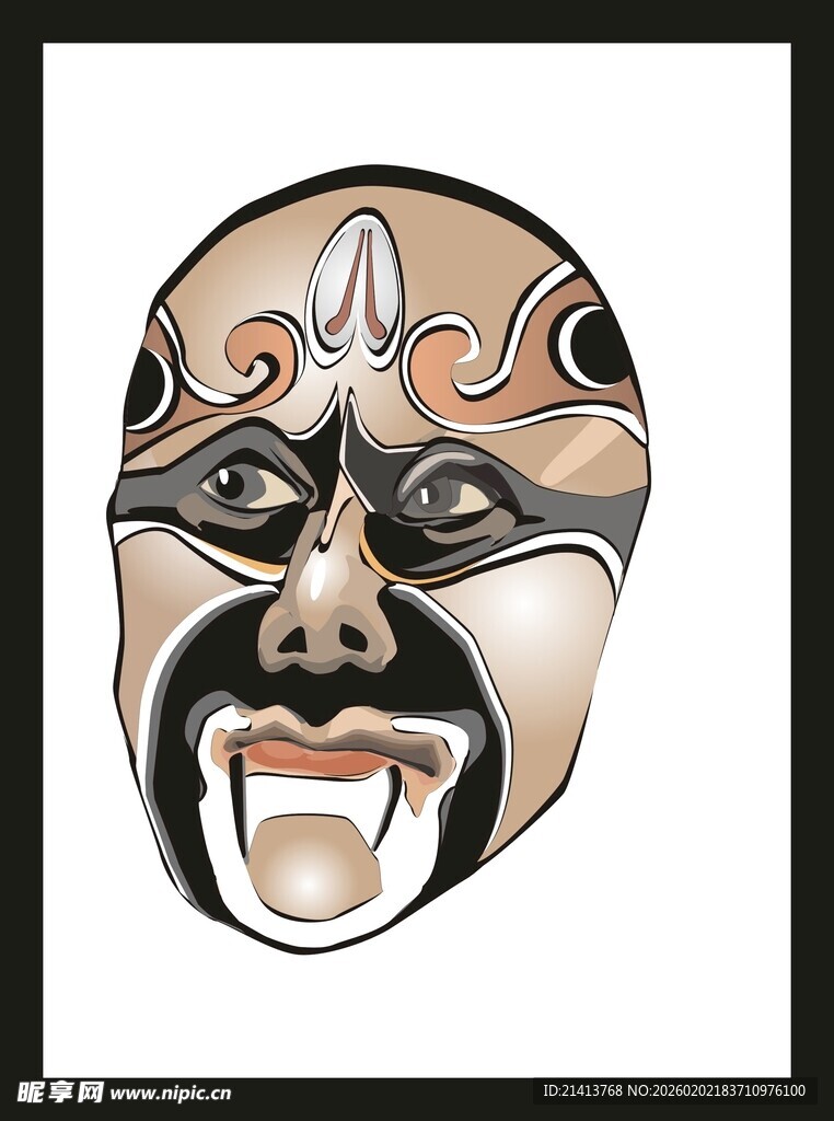 京剧脸谱图案展示