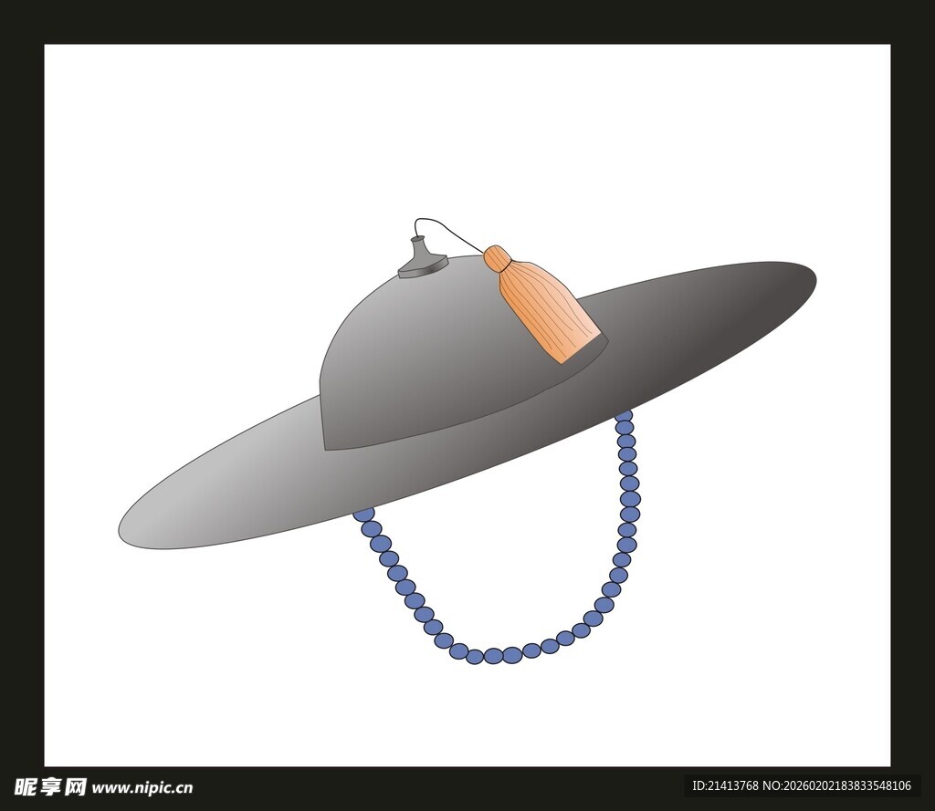 复古风宽檐帽配饰展示