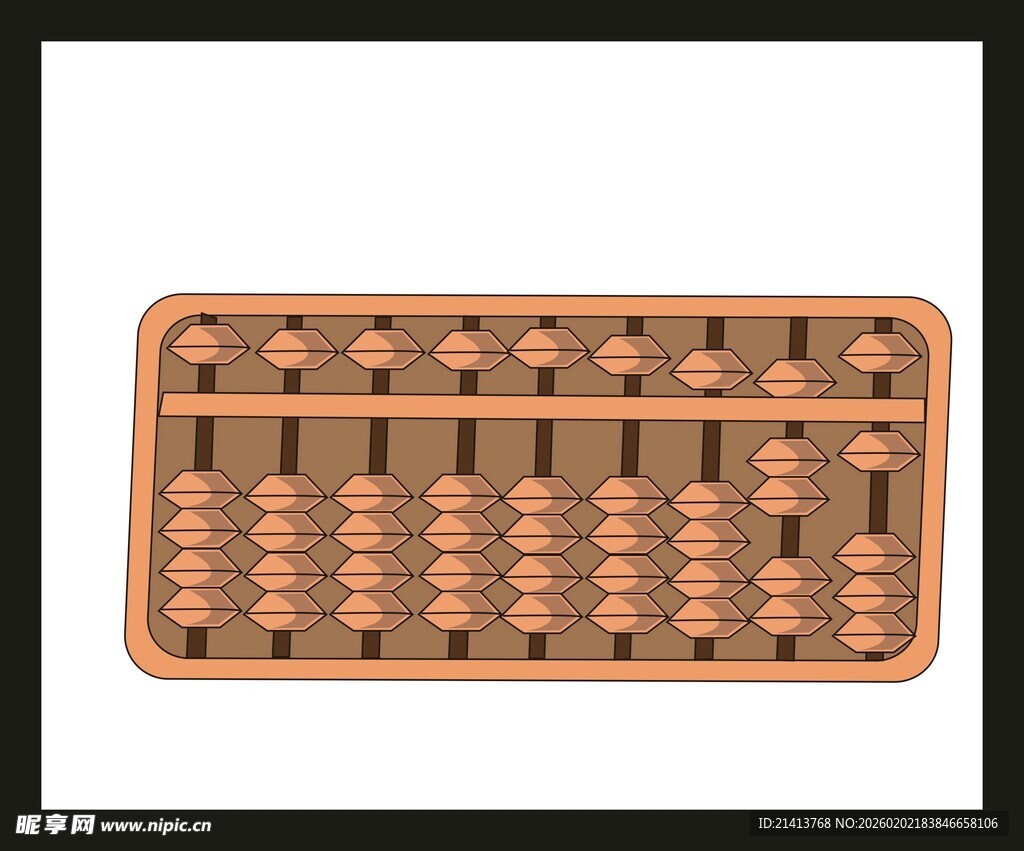 传统中式算盘展示