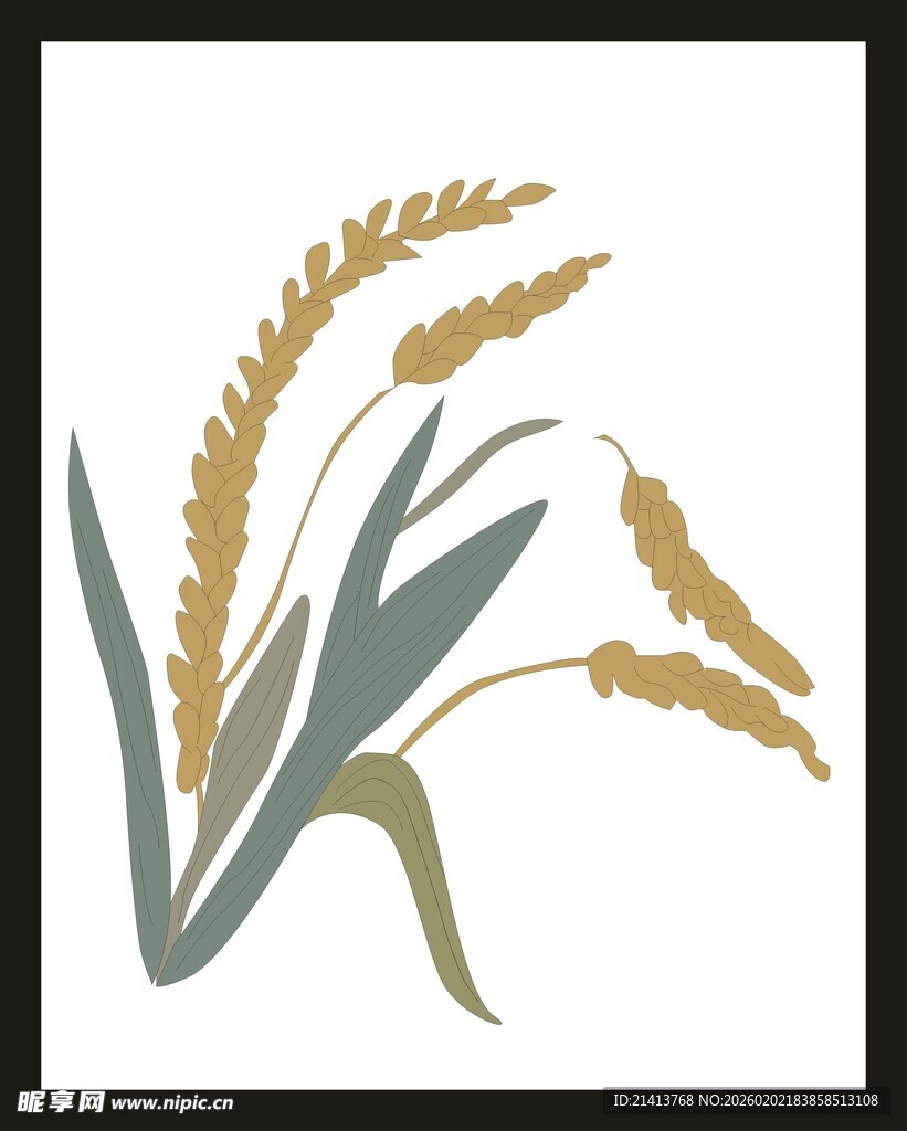麦穗图案设计