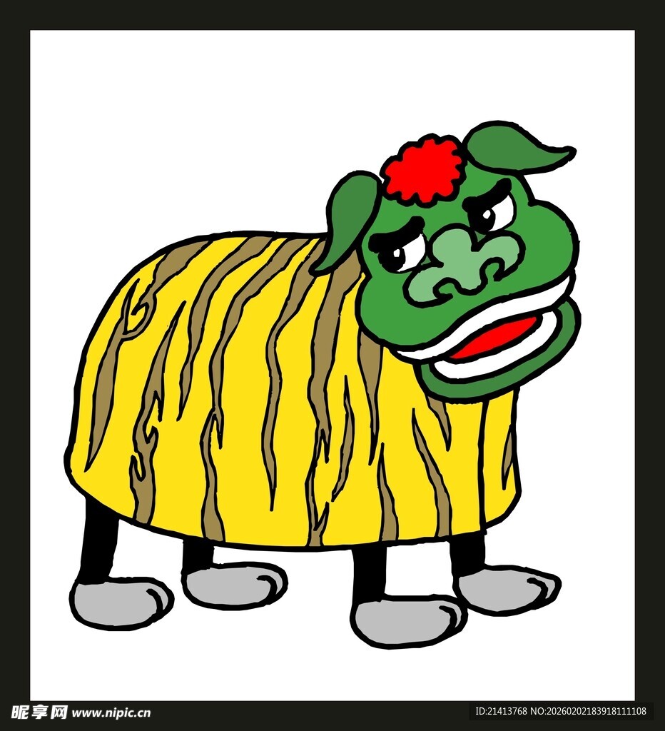 卡通老虎造型玩偶