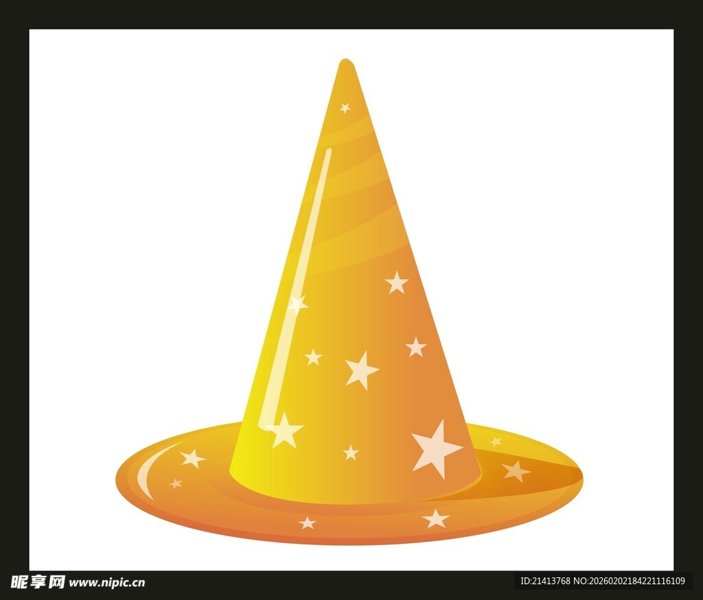 金色星星魔法帽