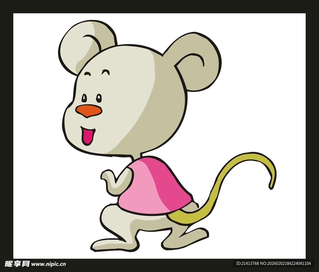 可爱小老鼠卡通形象