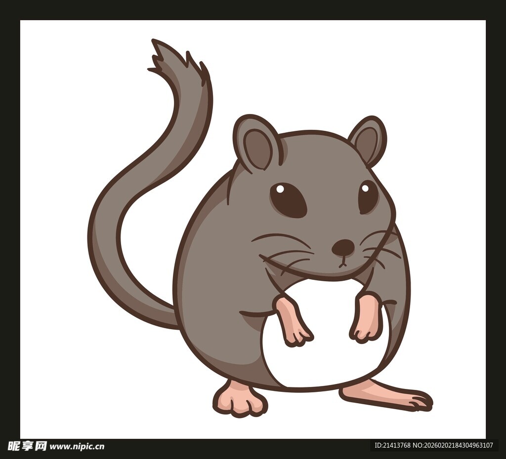 可爱卡通小老鼠形象