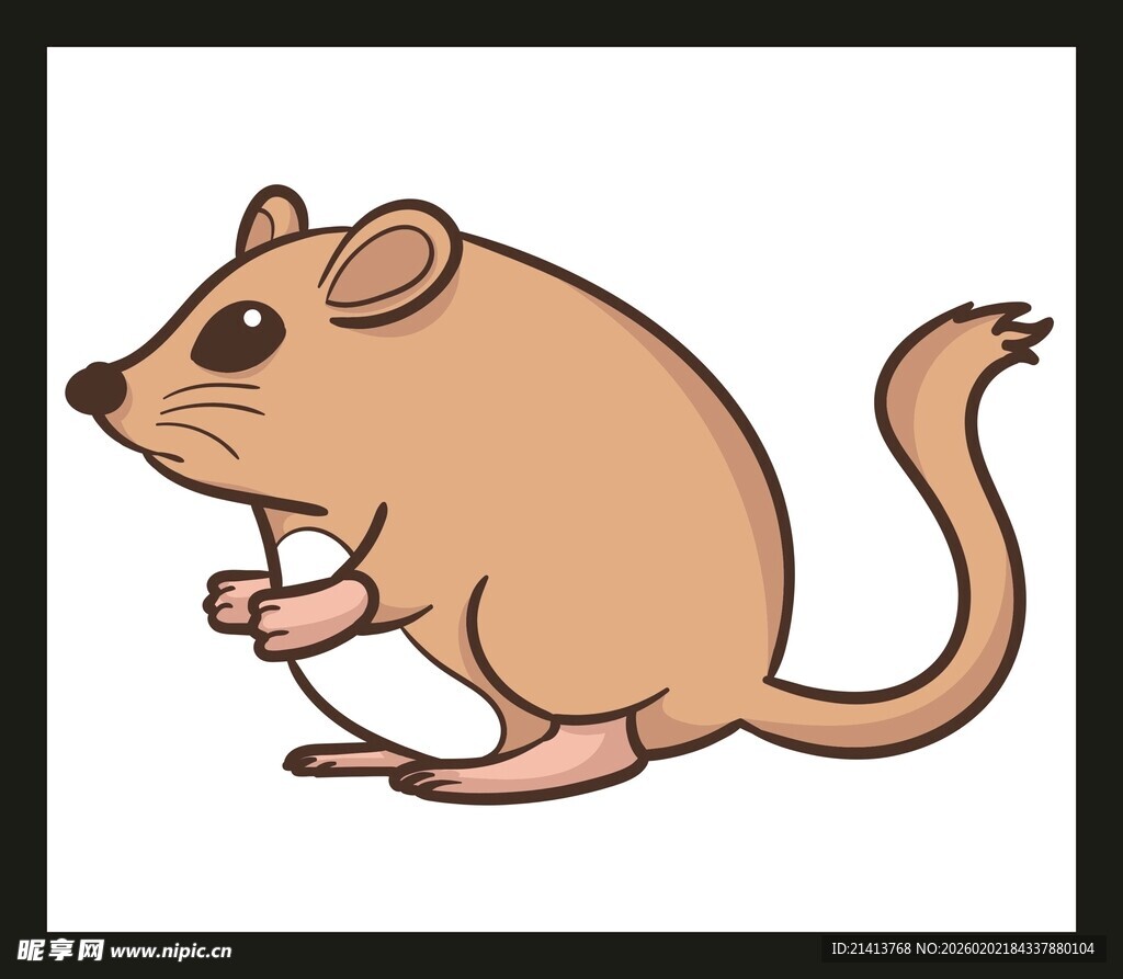 可爱小老鼠插画