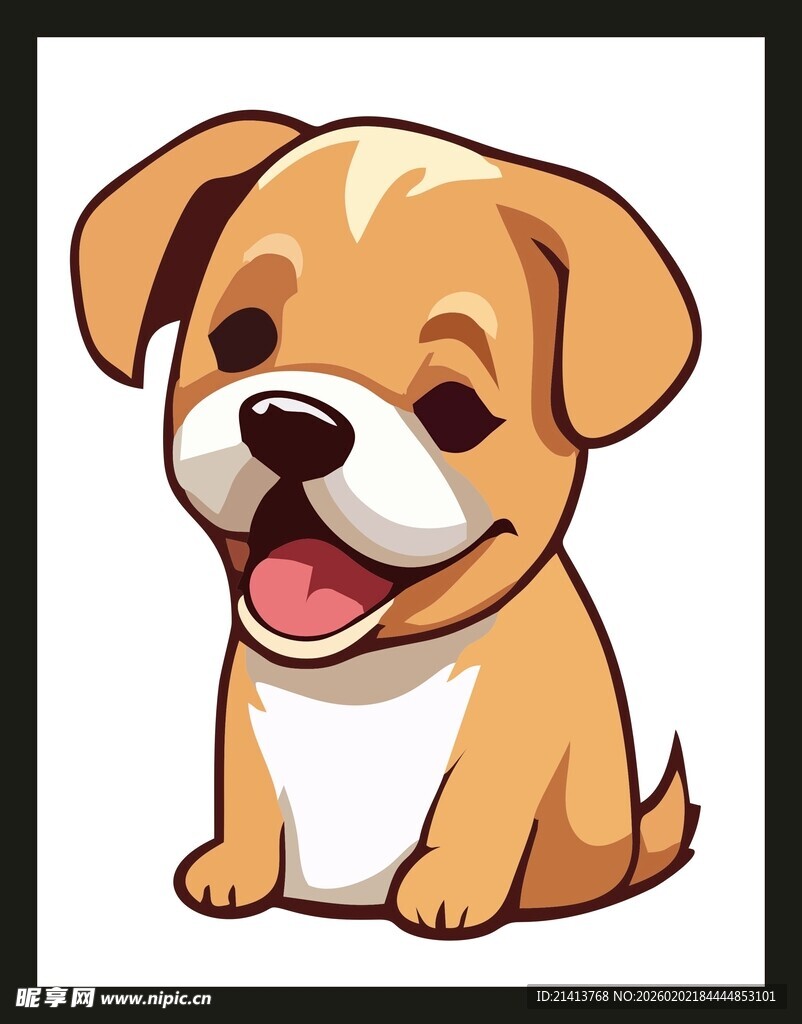 可爱小狗卡通形象