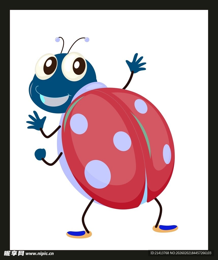 可爱卡通瓢虫形象