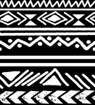 黑白几何民族风图案元素