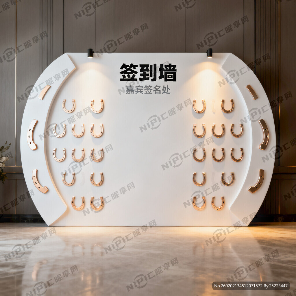 2米X3米马蹄签到墙