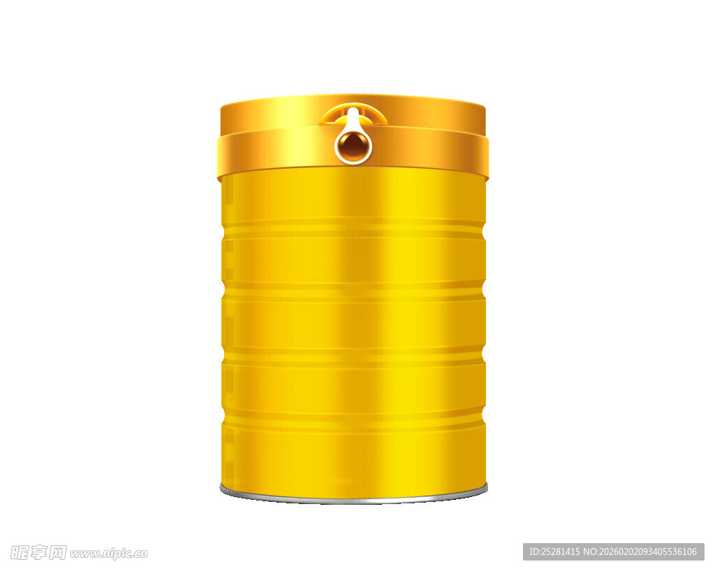 金色 立体 罐体 设计 大罐 