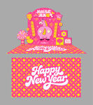 马年拍马屁美陈