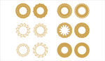 金色圆形装饰图案集