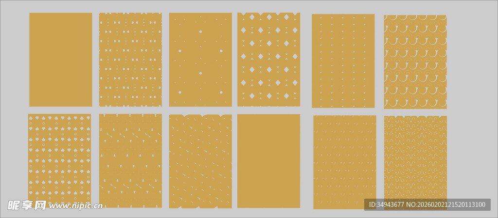 黄色几何图案方格背景组图