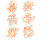 中式刺绣图案 吉祥八宝