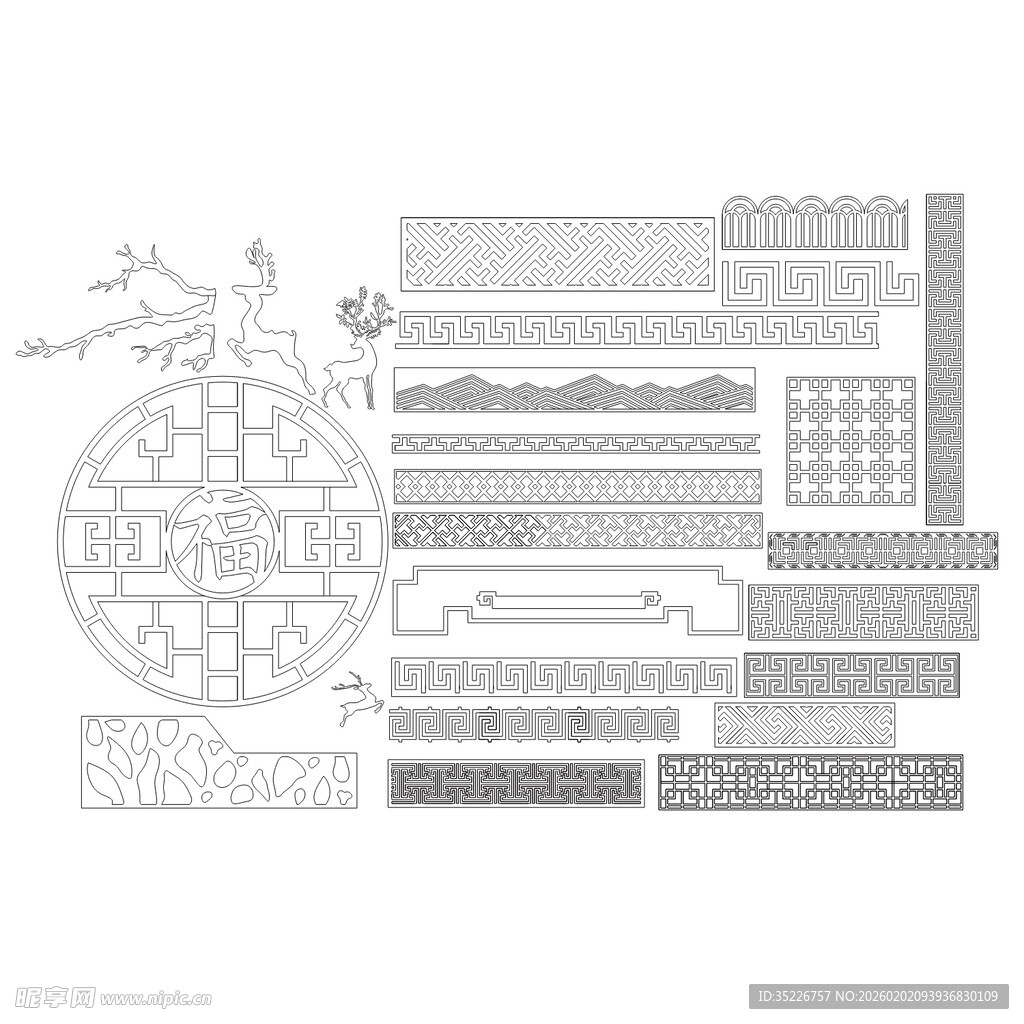 镂空矢量图素材