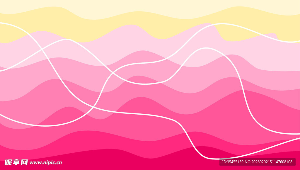 渐变粉色几何背景