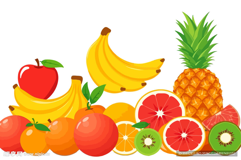 卡通水果