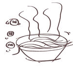 热气腾腾的手绘美味面条