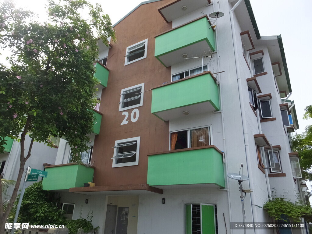 绿阳台多层居民住宅楼