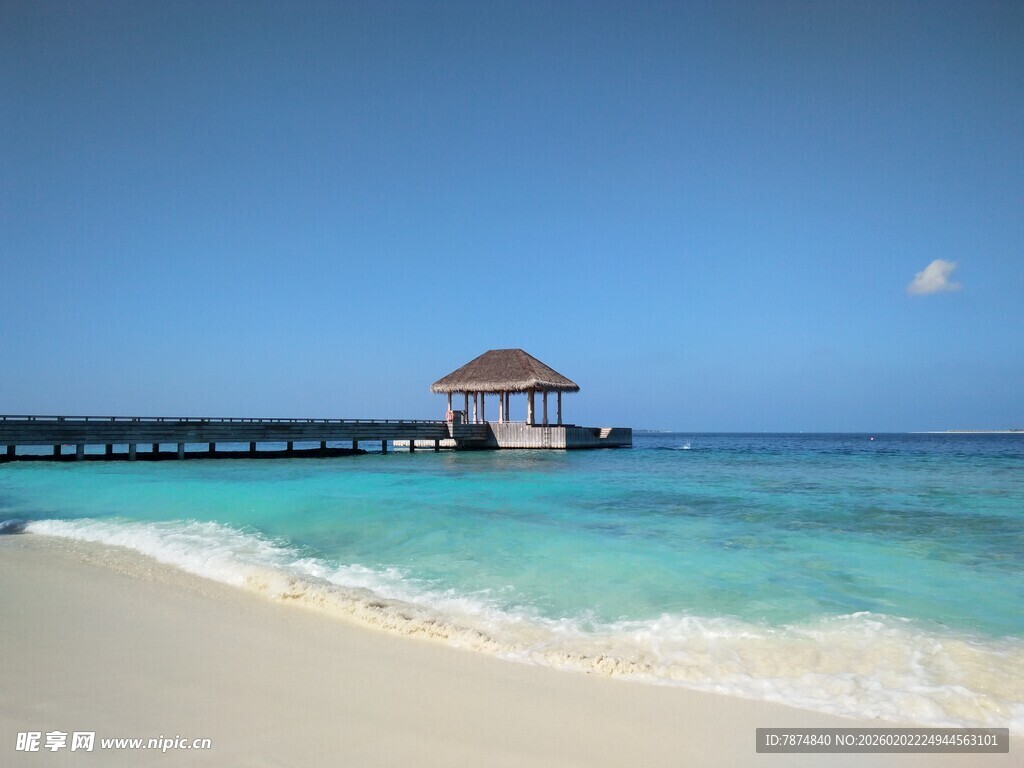 美丽海滨度假胜地风景