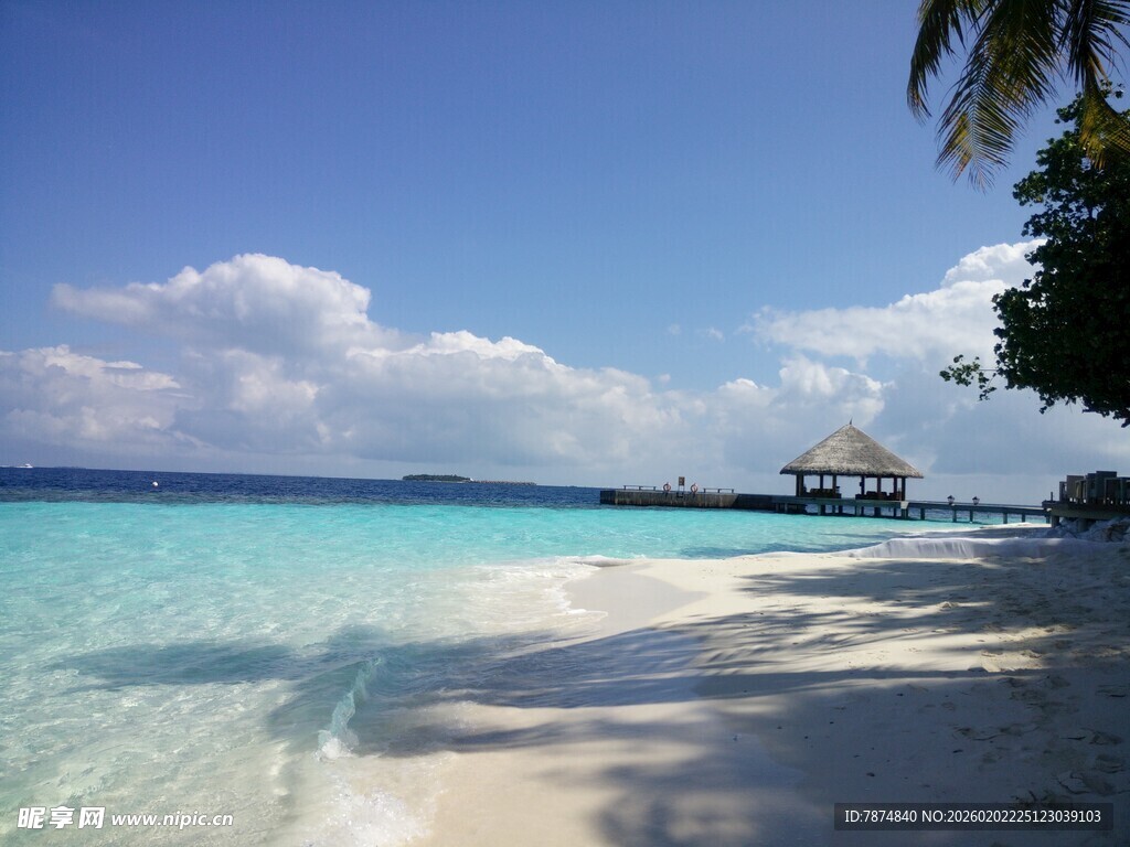 美丽热带海滩风光