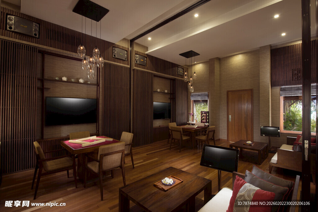 中式复古风格客厅空间