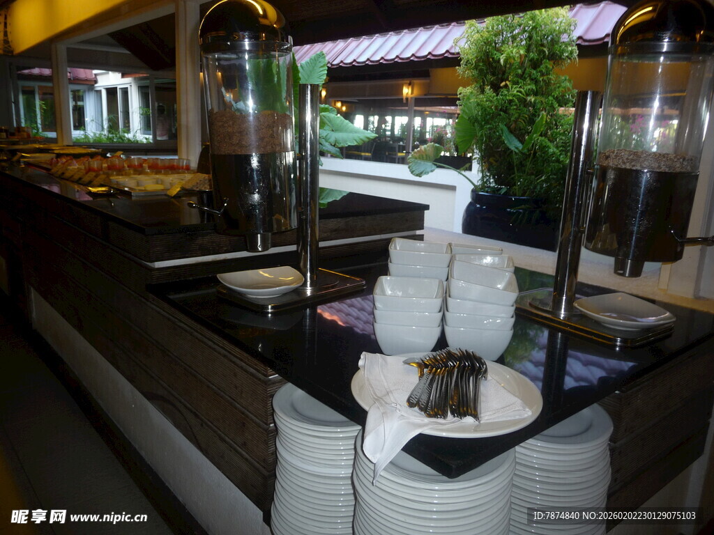 户外舒适休闲餐饮区域