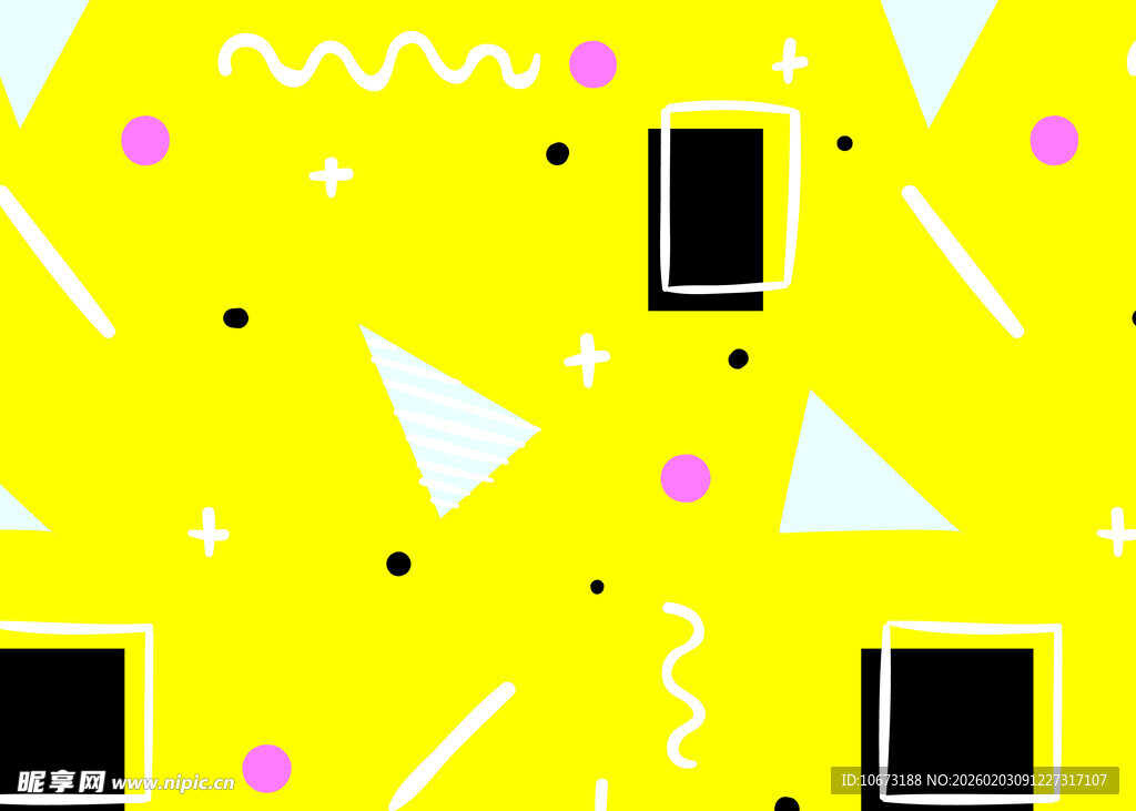 黄色几何图案背景设计